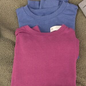 Time and Tru Blue and Purple Sweatshirt Set